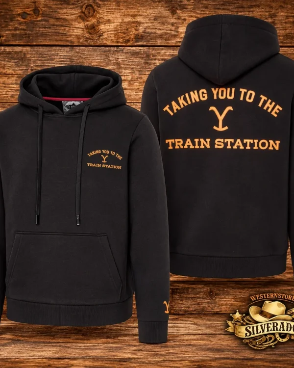 YELLOWSTONE Hoodie Train Station
