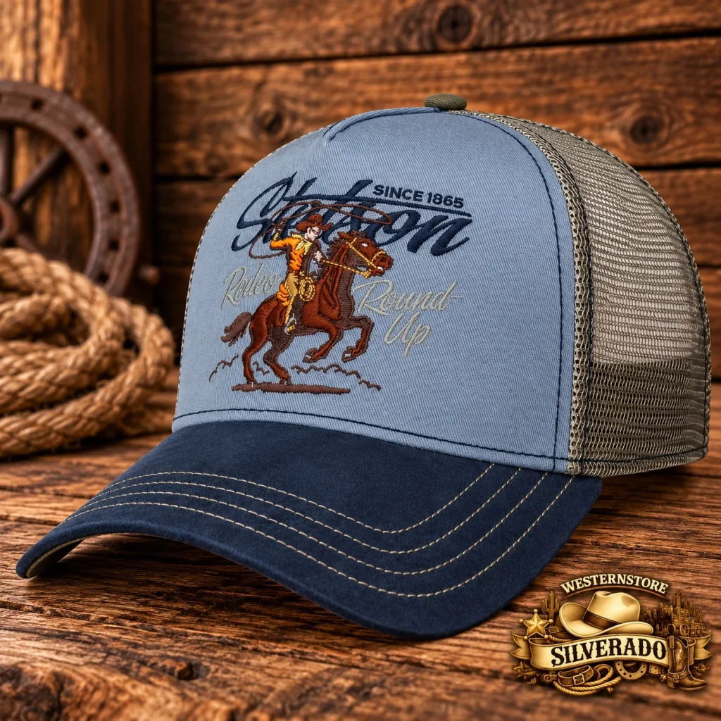 Stetson Rodeo Round Up Trucker Cap – Blue / Navy