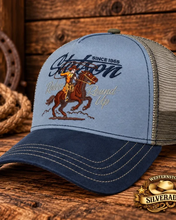Stetson Rodeo Round Up Trucker Cap – Blue / Navy