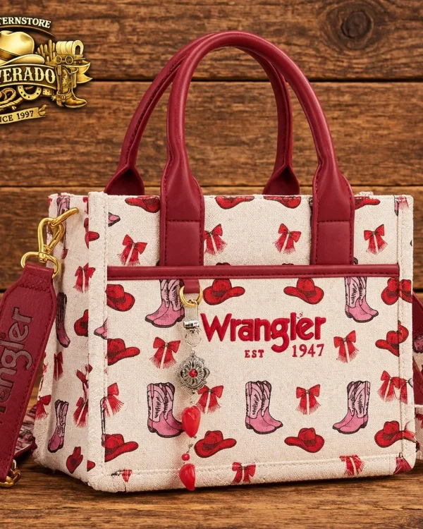 Wrangler Western print cowgirl bag Pink