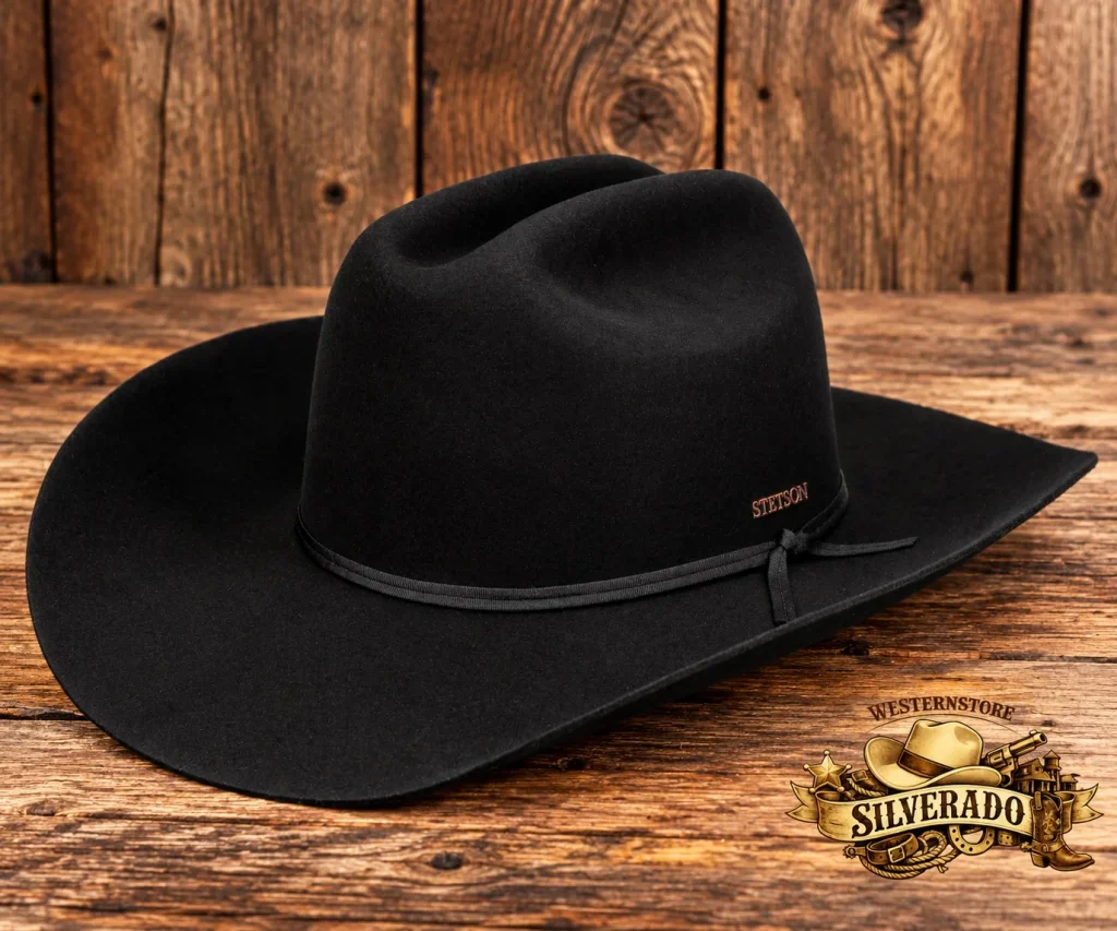 Stetson Diamondville Cattleman Westernhoed – Black