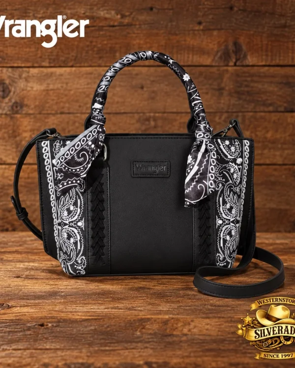 Wrangler Braided bandana bag Black
