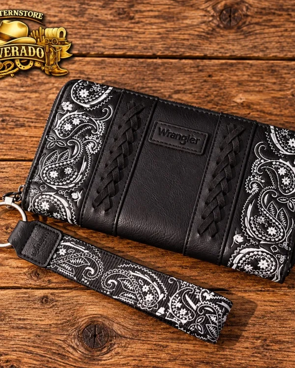 Wrangler Western Bandana Portemonnee Black